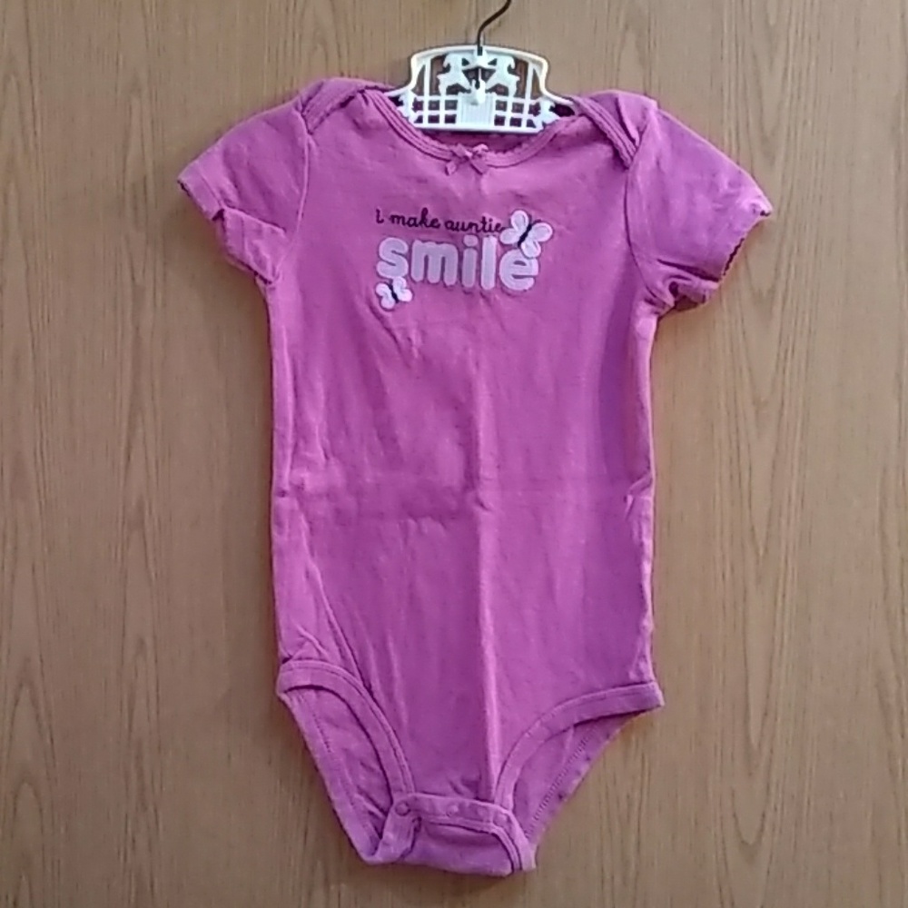 I Make Auntie Smile Purple Onesie